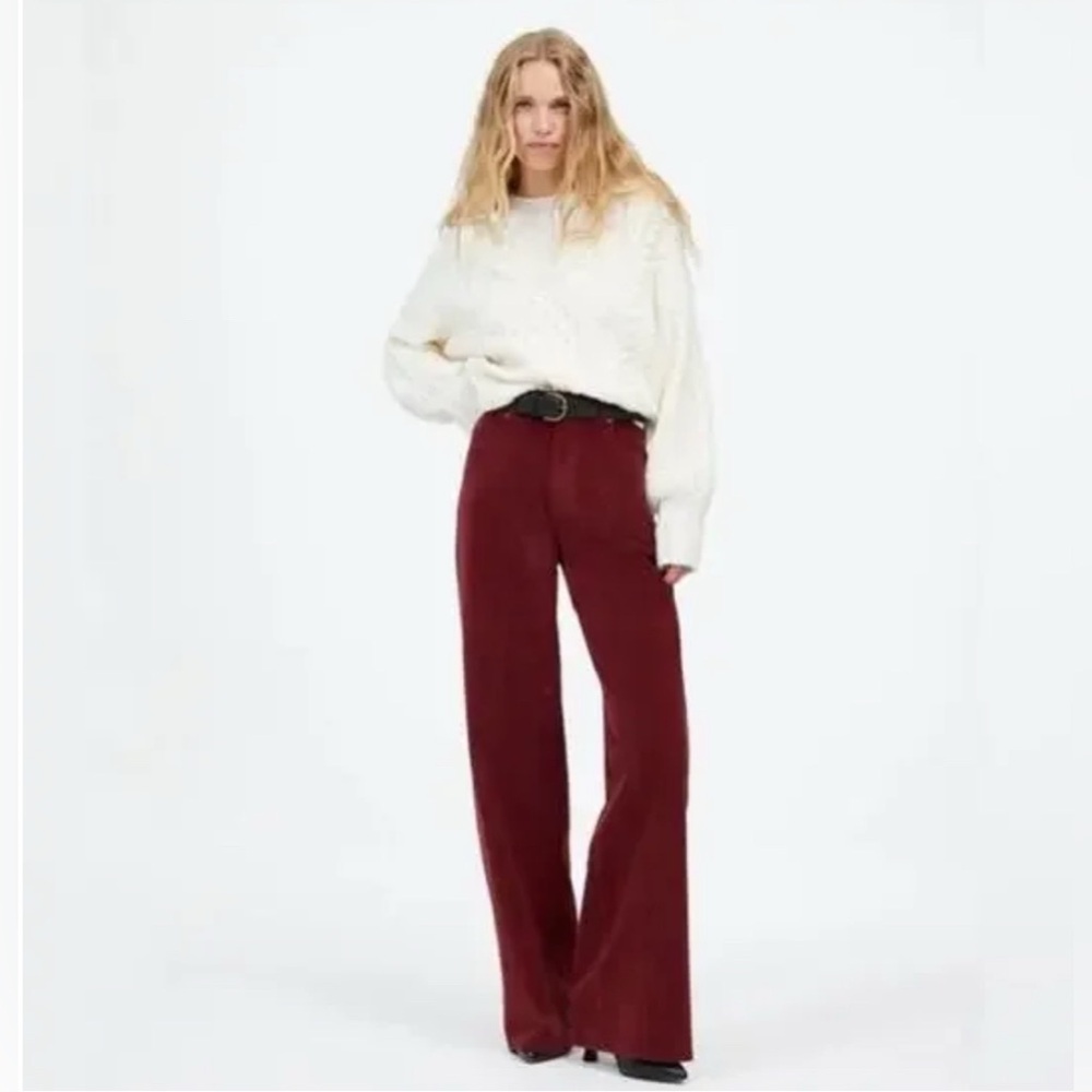 Superwide-Leg Pants in Corduroy